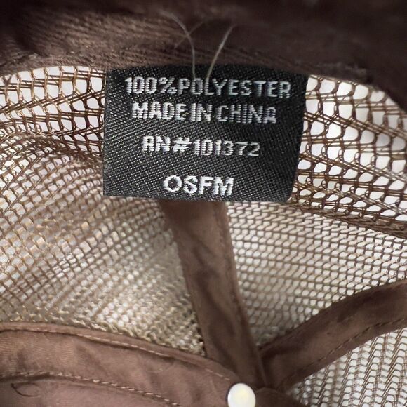 PLAYBOY X PACSUN Trucker Hat Dual Bunnies Bunny Mesh Snapback Brown Embroidered - Picture 8 of 9